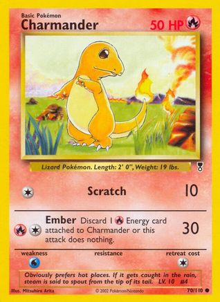 Charmander 070 - Reverse Holofoil Legendary Collection - Common