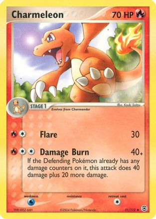 Charmeleon 031 - Reverse Holofoil FireRed & LeafGreen - Uncommon