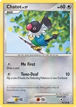 Chatot Diamond and Pearl - Common