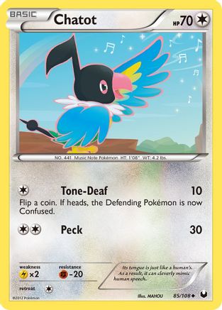 Chatot Dark Explorers - Uncommon