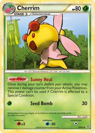 Cherrim 028 - Reverse Holofoil Unleashed - Uncommon