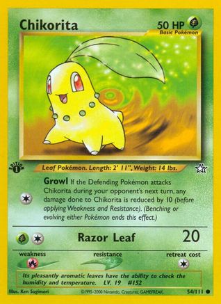 Chikorita (54) (54) 054 - Unlimited Neo Genesis - Common