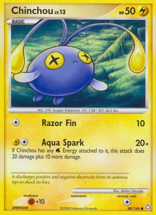 Chinchou (88) - Reverse Holofoil Legends Awakened - Common