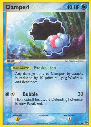 Clamperl 058/101 Hidden Legends - Common