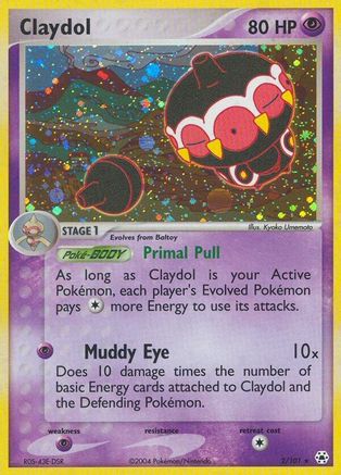 Claydol - 2/101/101 - Holofoil Hidden Legends - Holo Rare