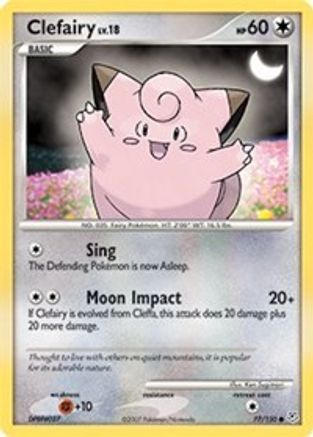 Clefairy 077 - Reverse Holofoil Diamond and Pearl - Common