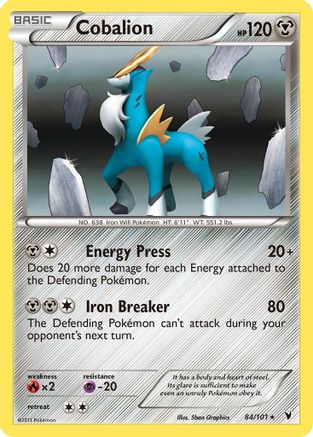 Cobalion - Holofoil Noble Victories - Holo Rare