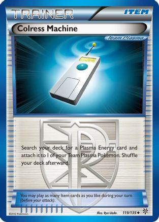 Colress Machine (Team Plasma) 119 - Reverse Holofoil Plasma Storm - Uncommon