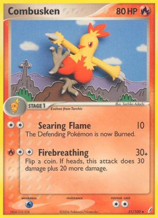 Combusken - 031/100/100 Crystal Guardians - Uncommon