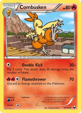Combusken - Reverse Holofoil Dark Explorers - Uncommon