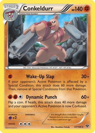 Conkeldurr - Reverse Holofoil XY Base Set - Rare