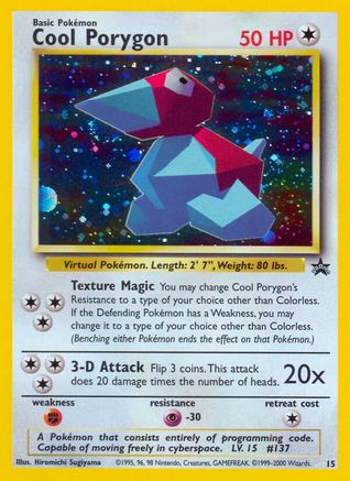 Cool Porygon 015 - Holofoil WoTC Promo - Promo