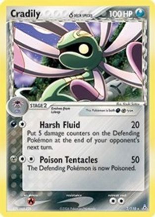 Cradily (Delta Species) - Reverse Holofoil Holon Phantoms - Holo Rare