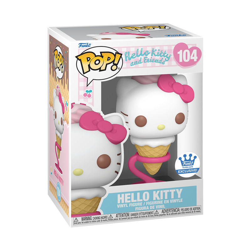 Funko Pop! Sanrio: Ice Cream Hello Kitty As Ice Cream #104 [EXCLUSIVE]  *PREORDER*