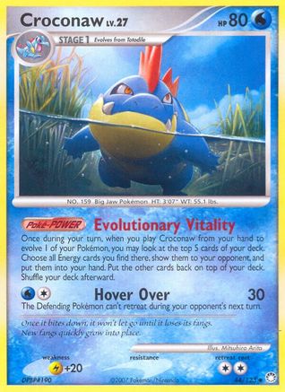 Croconaw/123 - Reverse Holofoil Mysterious Treasures - Uncommon