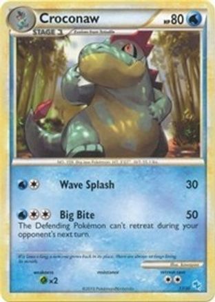 Croconaw (#13) HGSS Trainer Kit Gyarados & Raichu - Common