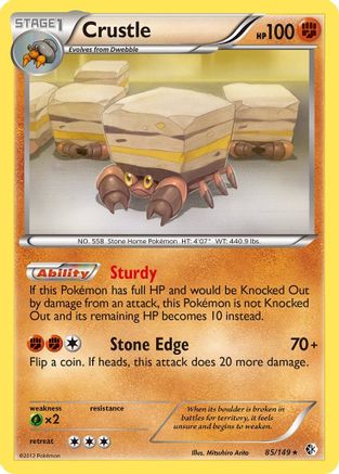 Crustle - Reverse Holofoil Boundaries Crossed - Holo Rare