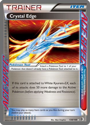 Crystal Edge - Holofoil Boundaries Crossed - Rare Ace