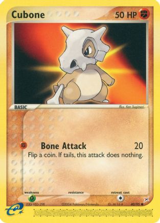 Cubone/95 - Reverse Holofoil Team Magma vs Team Aqua - Common