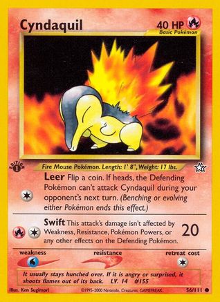 Cyndaquil (56) (56) 056 - 1st Edition Neo Genesis - Common