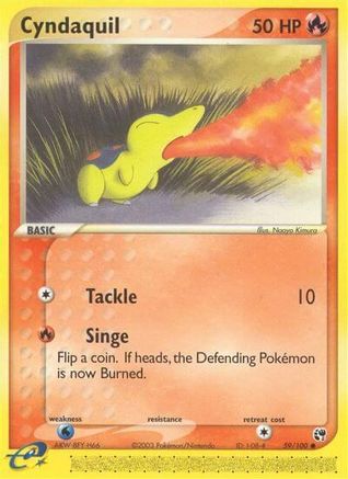 Cyndaquil 059 - Reverse Holofoil Sandstorm - Common