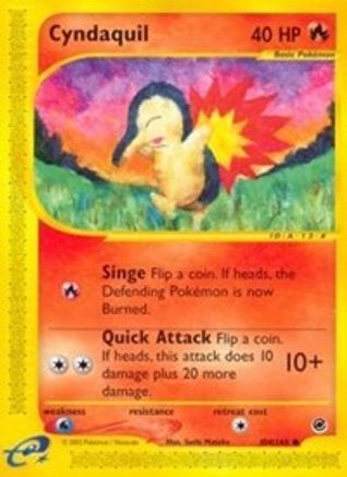 Cyndaquil (104) (104) 104/165 - Reverse Holofoil Expedition - Common