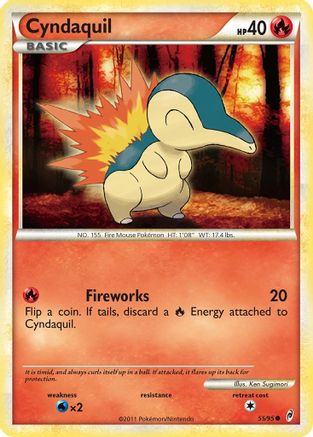 Cyndaquil 055 - Reverse Holofoil Call of Legends - Common