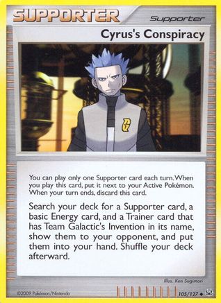 Cyrus's Conspiracy 105 - Reverse Holofoil Platinum - Uncommon