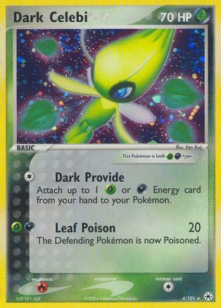 Dark Celebi 004 - Reverse Holofoil Hidden Legends - Holo Rare