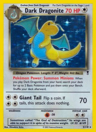 Dark Dragonite - Reverse Holofoil Legendary Collection - Holo Rare