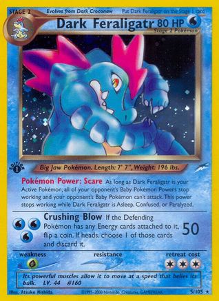 Dark Feraligatr - 1st Edition Holofoil Neo Destiny - Holo Rare