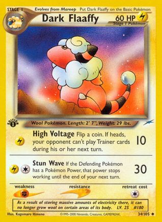 Dark Flaaffy 034 - 1st Edition Neo Destiny - Uncommon