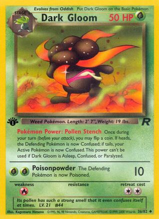 Dark Gloom 036 - 1st Edition Team Rocket - Uncommon