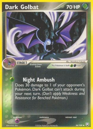 Dark Golbat 034 Team Rocket Returns - Uncommon