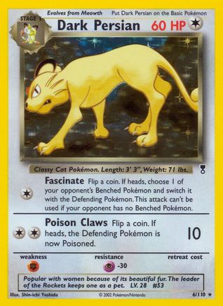 Dark Persian - Reverse Holofoil Legendary Collection - Holo Rare