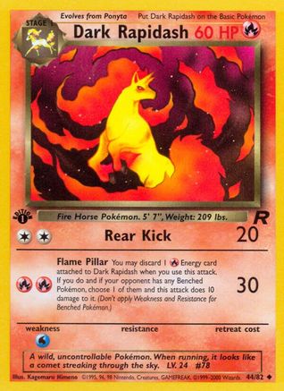 Dark Rapidash 044 - Unlimited Team Rocket - Uncommon