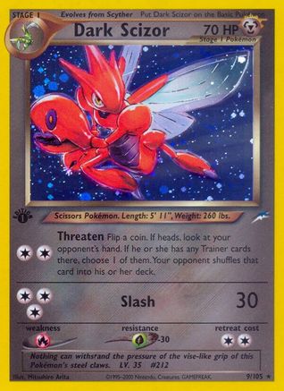 Dark Scizor - 1st Edition Holofoil Neo Destiny - Holo Rare