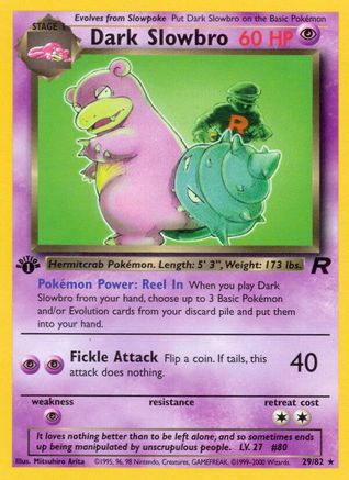 Dark Slowbro (29) (29) 029 - 1st Edition Team Rocket - Rare