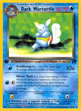 Dark Wartortle 046 - Unlimited Team Rocket - Uncommon