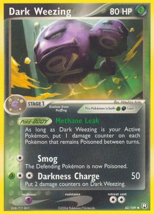 Dark Weezing 042 - Reverse Holofoil Team Rocket Returns - Uncommon