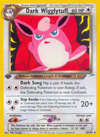 Dark Wigglytuff 040 - 1st Edition Neo Destiny - Uncommon