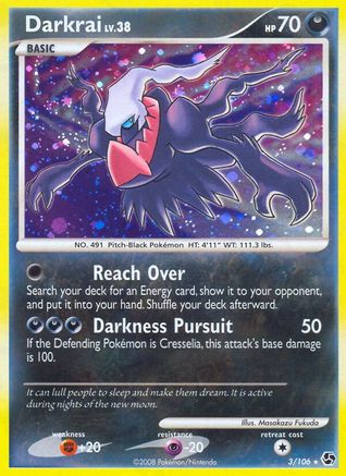 Darkrai (3) - Holofoil Great Encounters - Holo Rare