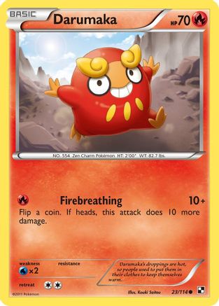 Darumaka (23) (23) 023/114 - Reverse Holofoil Black and White - Common