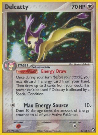 Delcatty 008 - Holofoil Power Keepers - Holo Rare