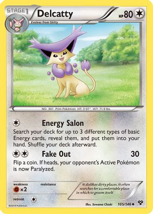 Delcatty - Reverse Holofoil XY Base Set - Uncommon