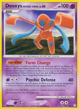 Deoxys Defense Forme - Reverse Holofoil Legends Awakened - Rare