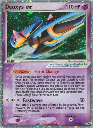 Deoxys ex (Speed Forme) Emerald - Ultra Rare