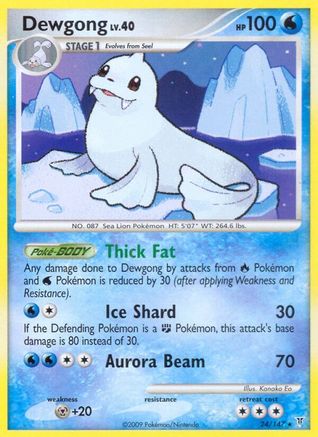 Dewgong - Reverse Holofoil Supreme Victors - Rare