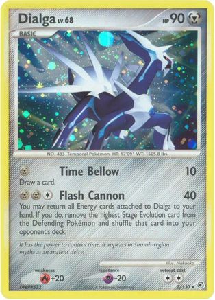 Dialga 001/130 - Holofoil Diamond and Pearl - Holo Rare