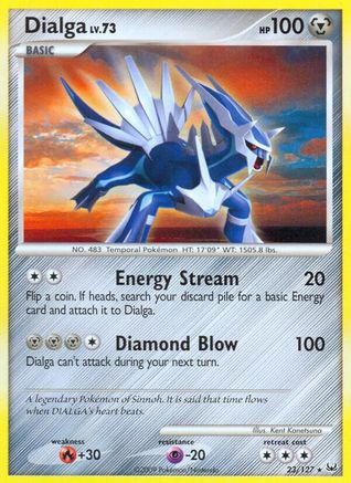 Dialga (23) - Reverse Holofoil Platinum - Rare